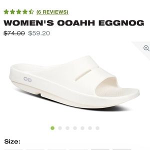 OOFOS Women’s ‘OOAHH’ Sandals in Eggnog